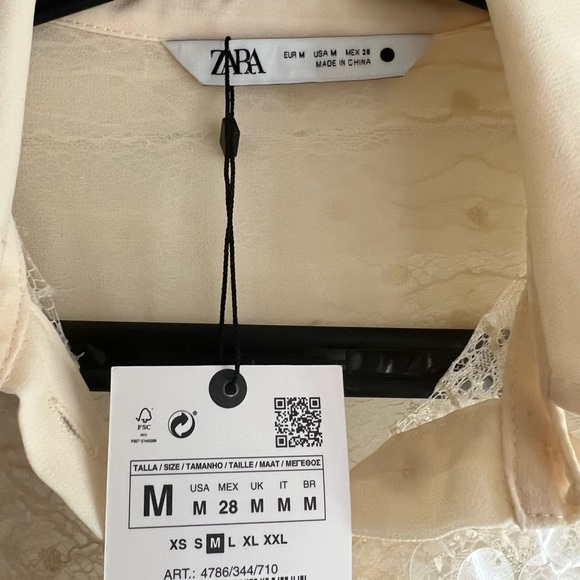 Zara Sequin Blouse - Picture 4 of 4